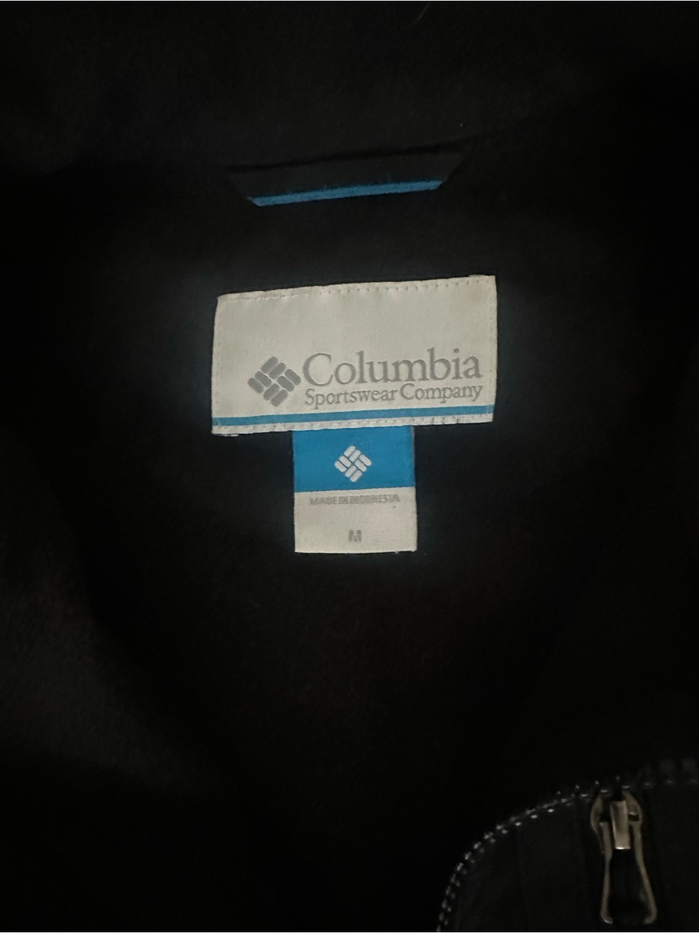 Columbia Black M Jacket UO university of Oregon ducks zip up unisex long sleeve - Picture 3 of 3